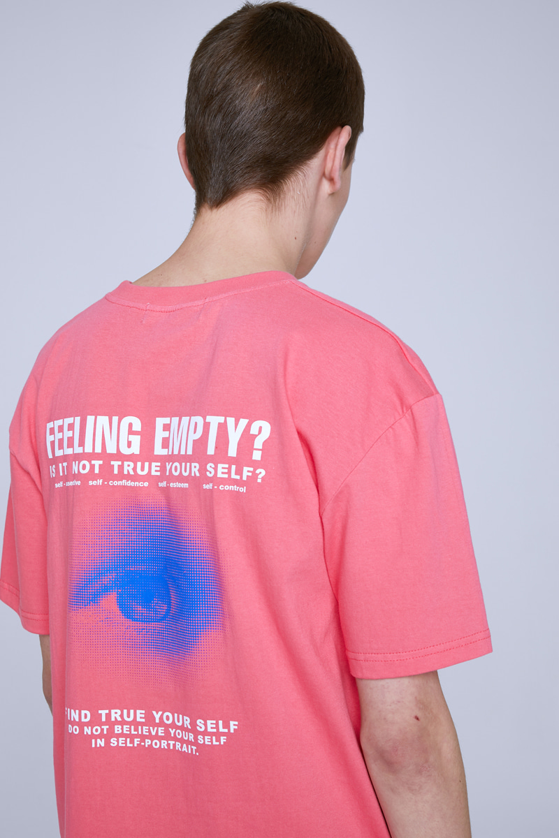 FEELING EMPTY T-SHIRTS (CORAL)
