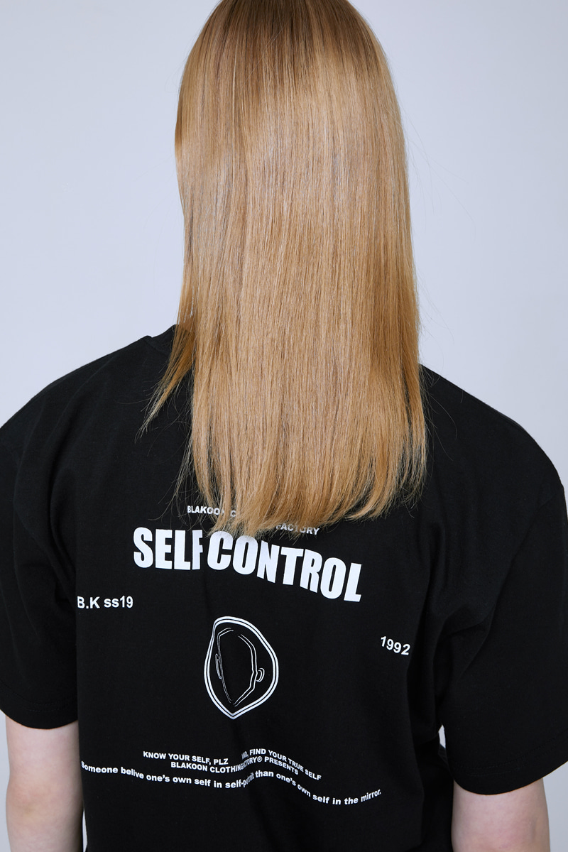 SELF CONTROL T-SHIRTS (BLACK)